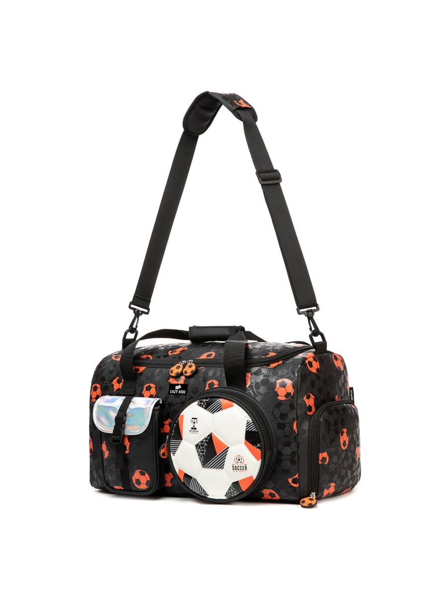 Football Duffle Bag - Black, 30L