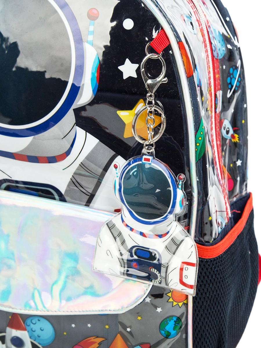 16-inch Set of 3- School Bag, Lunch Bag and Pencil Case - Astronaut - Blue