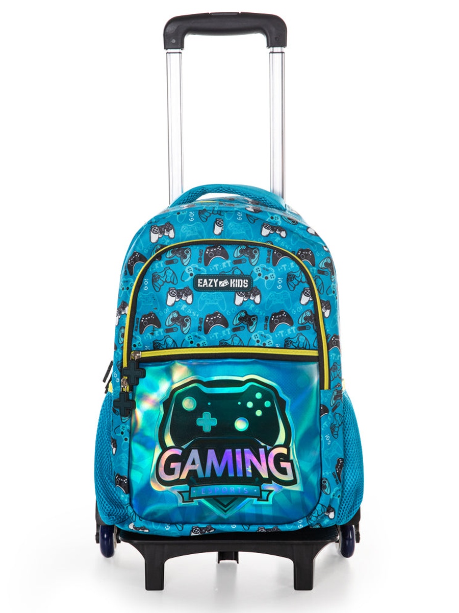 16-inch Set of 4-Backpack Trolley, Lunch Bag and Pencil Case - Gaming