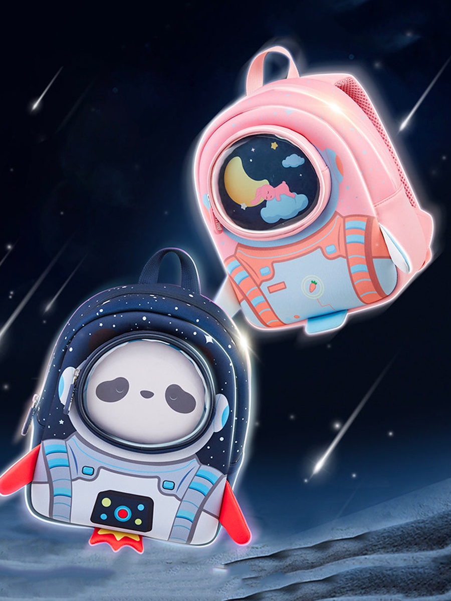 3D Astronaut Kids School Bag/Activity Bag 10-Inch - Pink