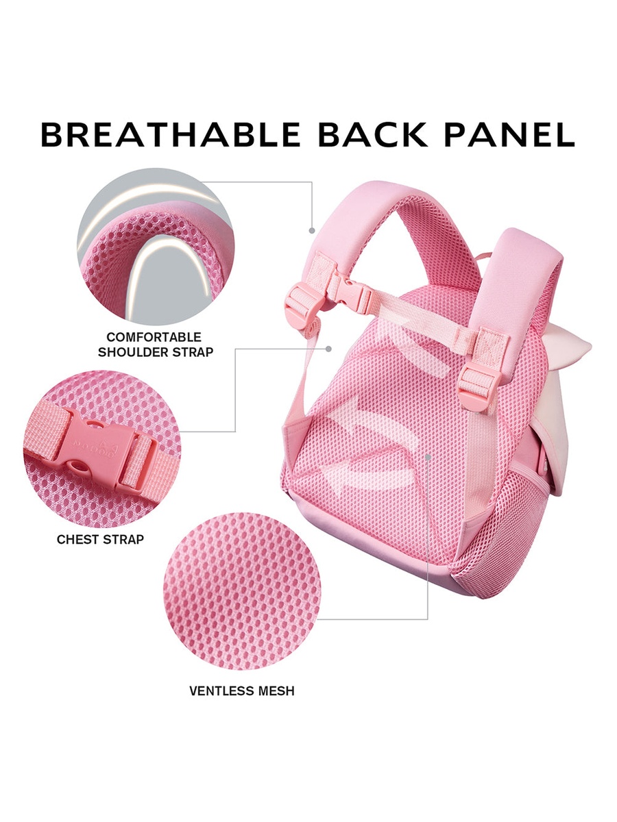 3D Cute Peppa Kids School Bag/Activity Bag 10-Inch - Pink