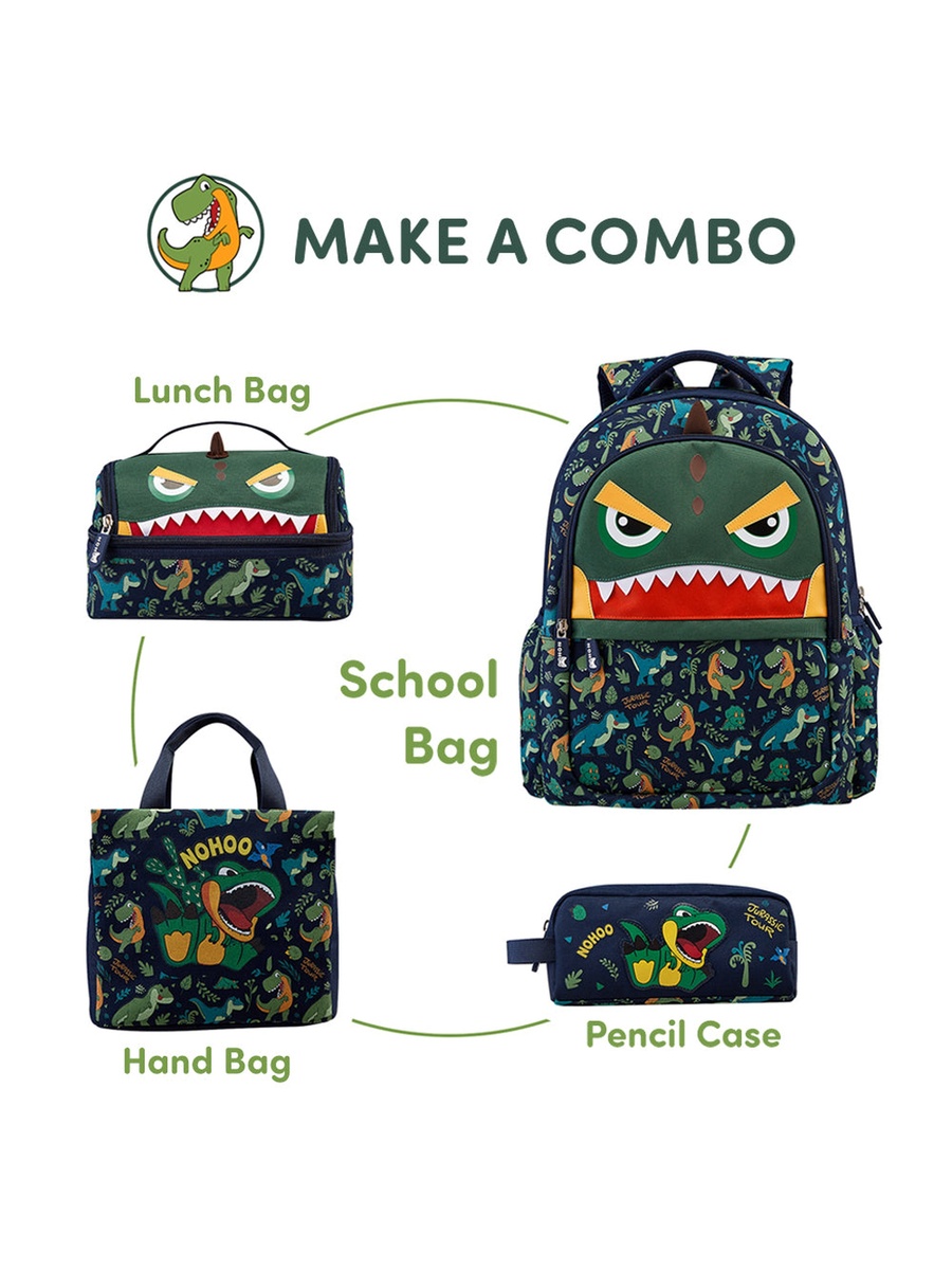 Kids 16 Inch School Bag Dino