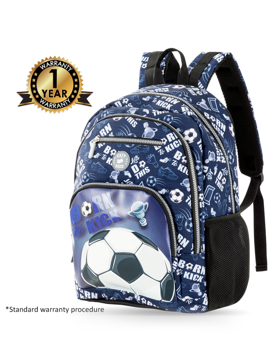 18-Inch Set of 3-Backpack Lunch Bag and Pencil Case - Football