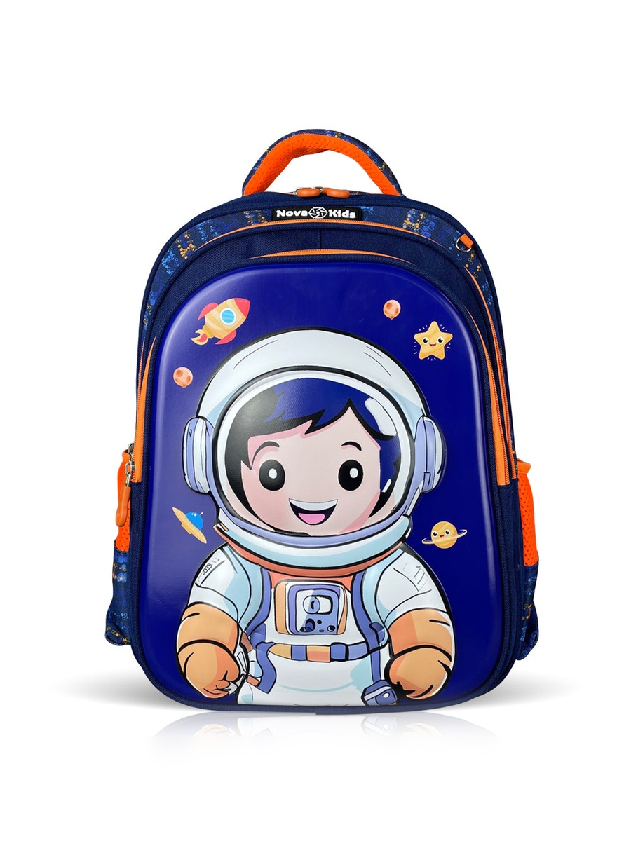 Kids 3D School Bag - Astronaut Blue, 16.5-Inch