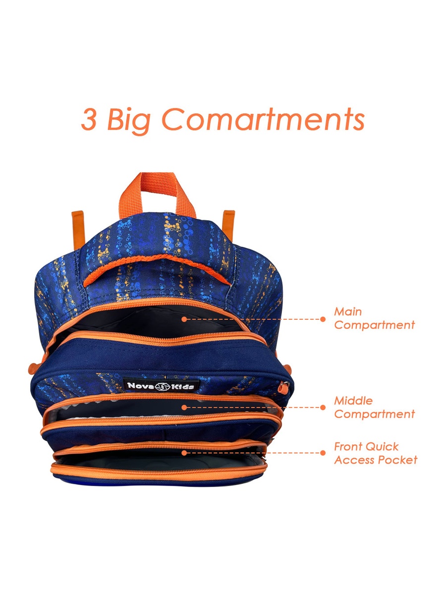 Kids 3D School Bag - Astronaut Blue, 16.5-Inch