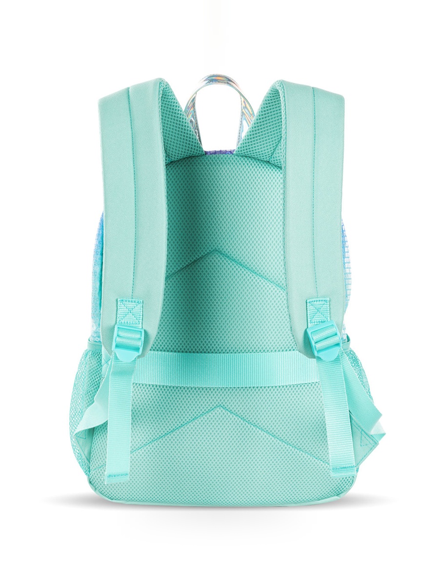 17-inch Set of 3-Backpack, Lunch Bag and Pencil Case - Girl Glitter Green