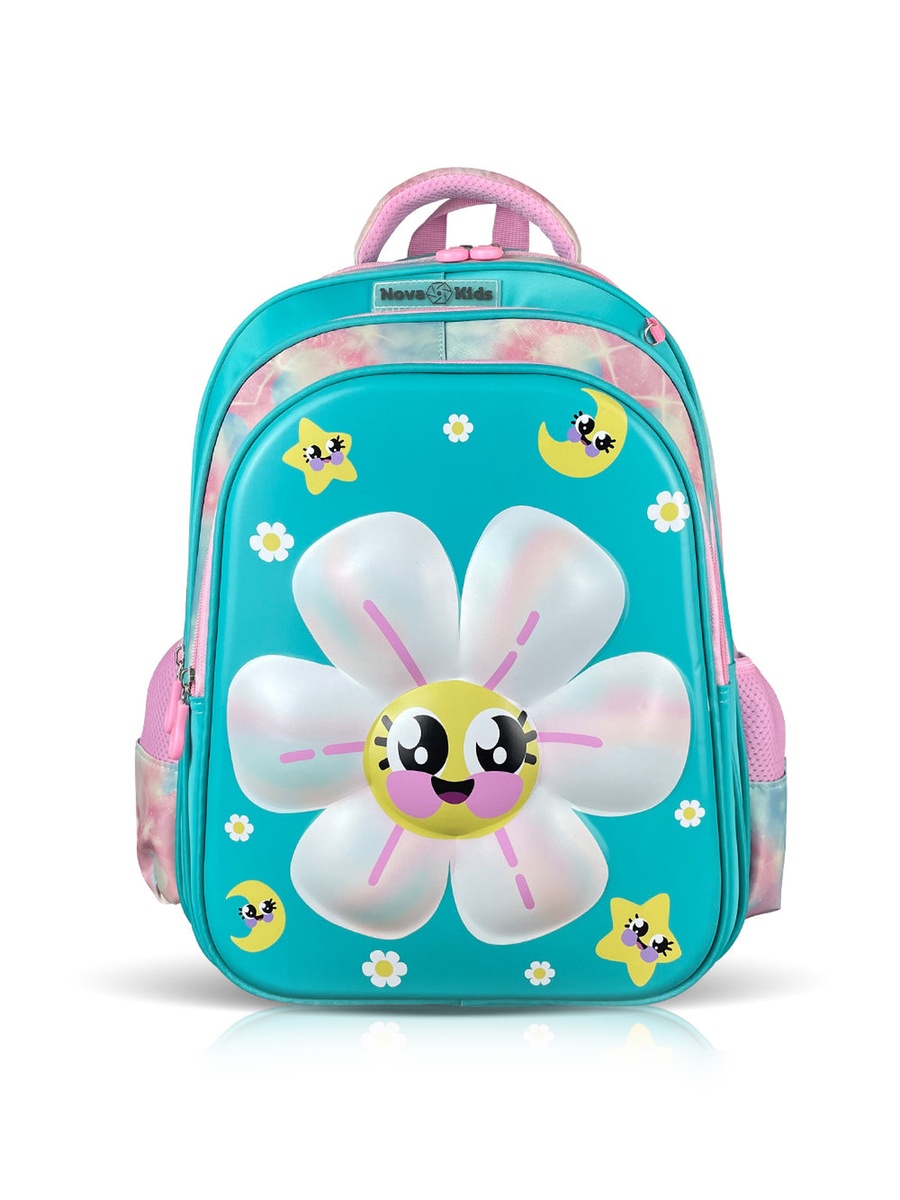 Kids 3D School Bag - Daisy Green, 16.5-Inch