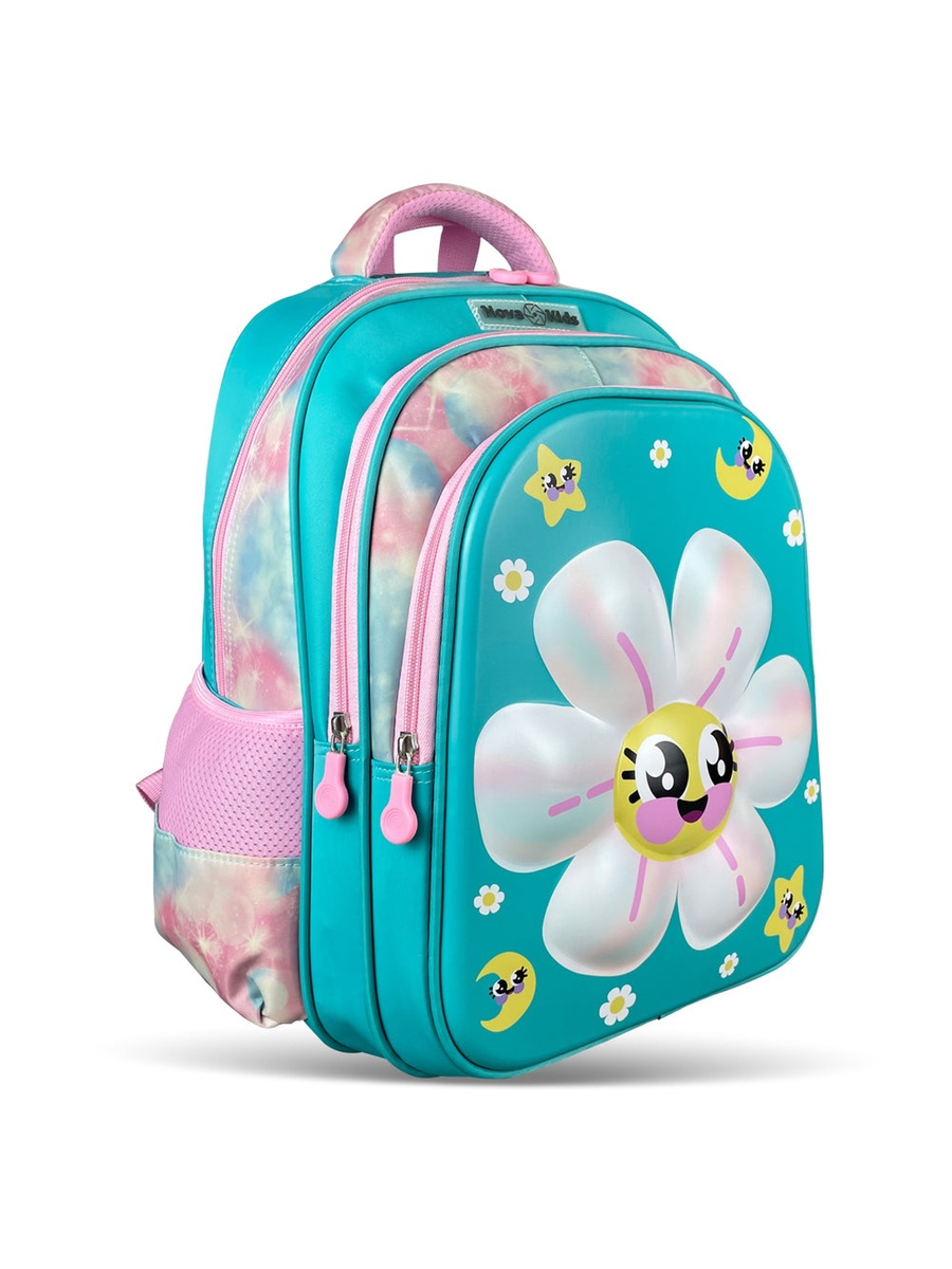 Kids 3D School Bag - Daisy Green, 16.5-Inch