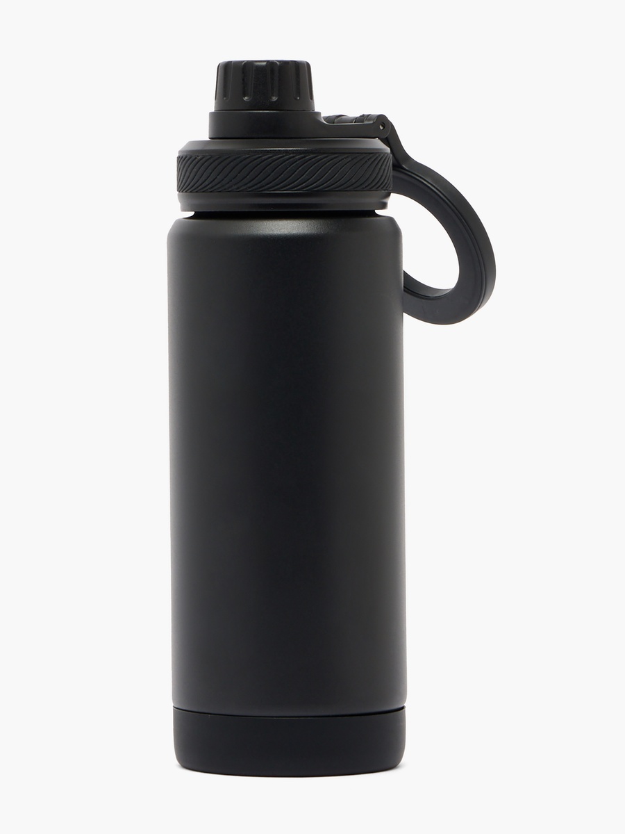 Solid Stainless Steel Water Bottle with Carry Loop