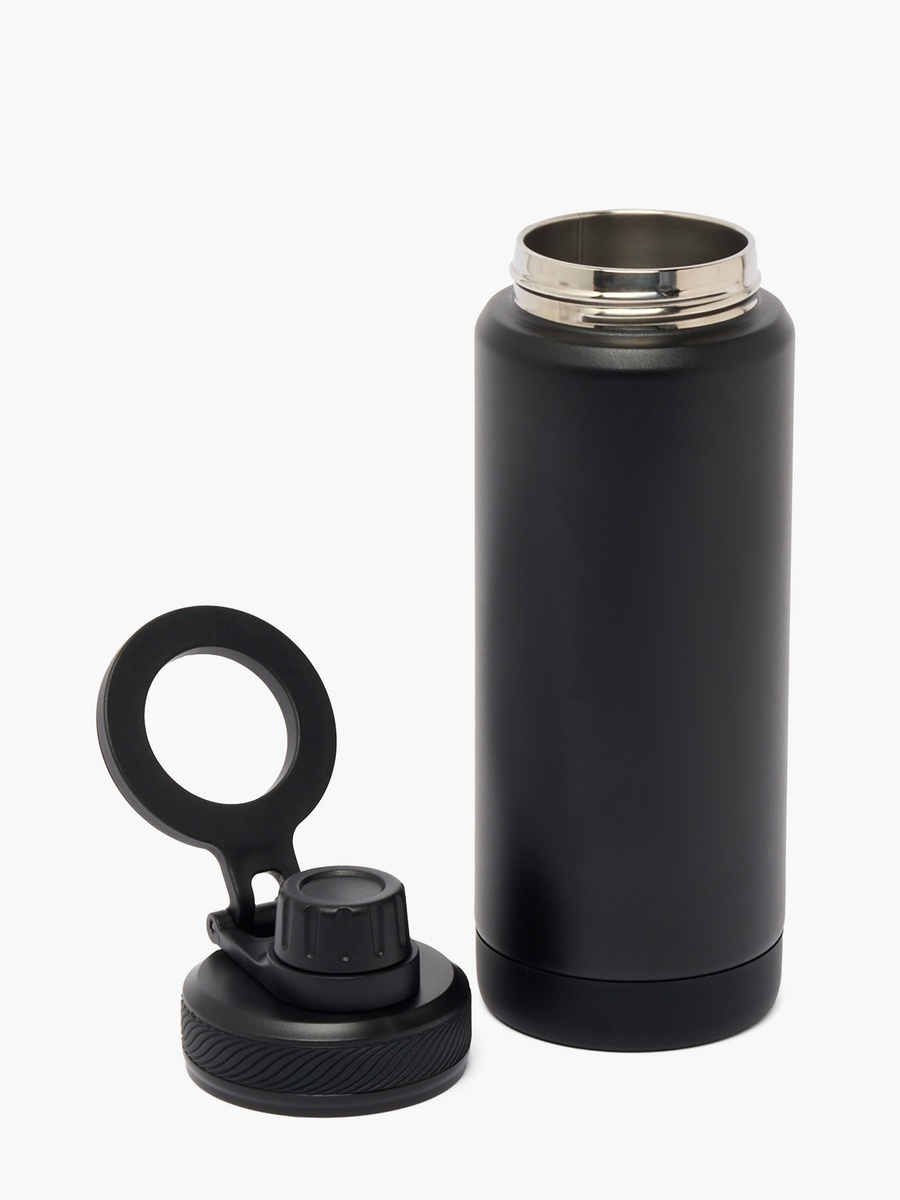 Solid Stainless Steel Water Bottle with Carry Loop