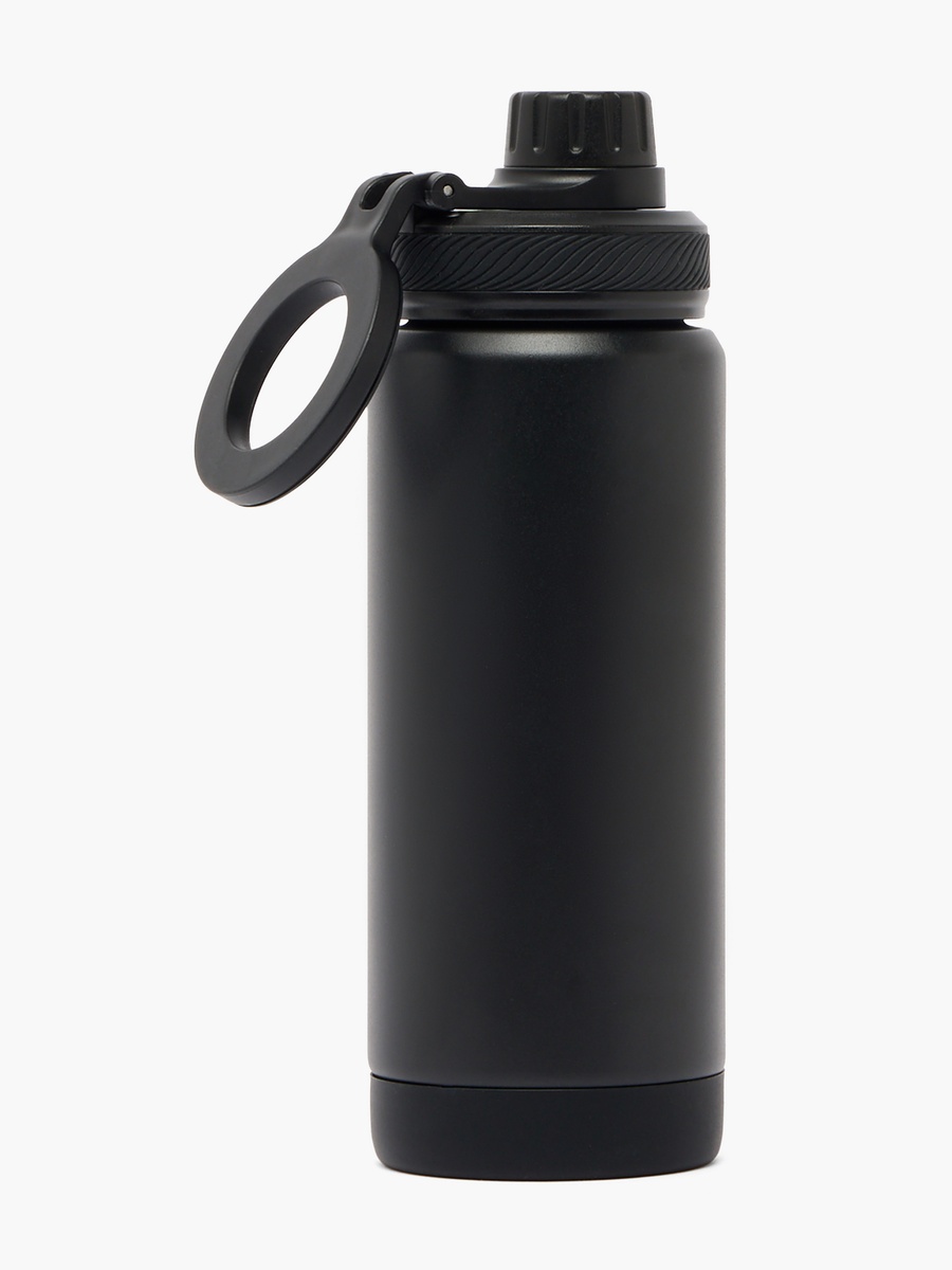 Solid Stainless Steel Water Bottle with Carry Loop