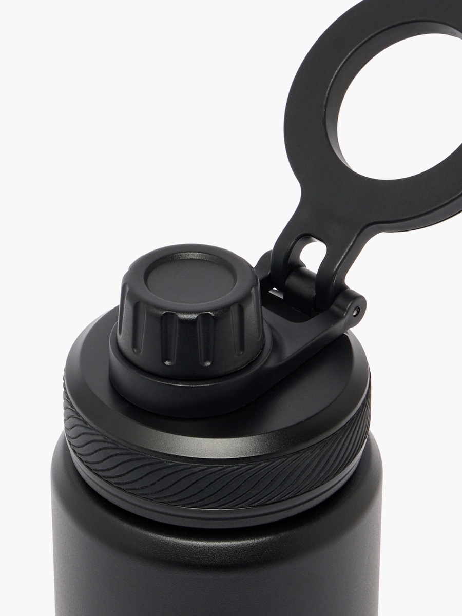 Solid Stainless Steel Water Bottle with Carry Loop