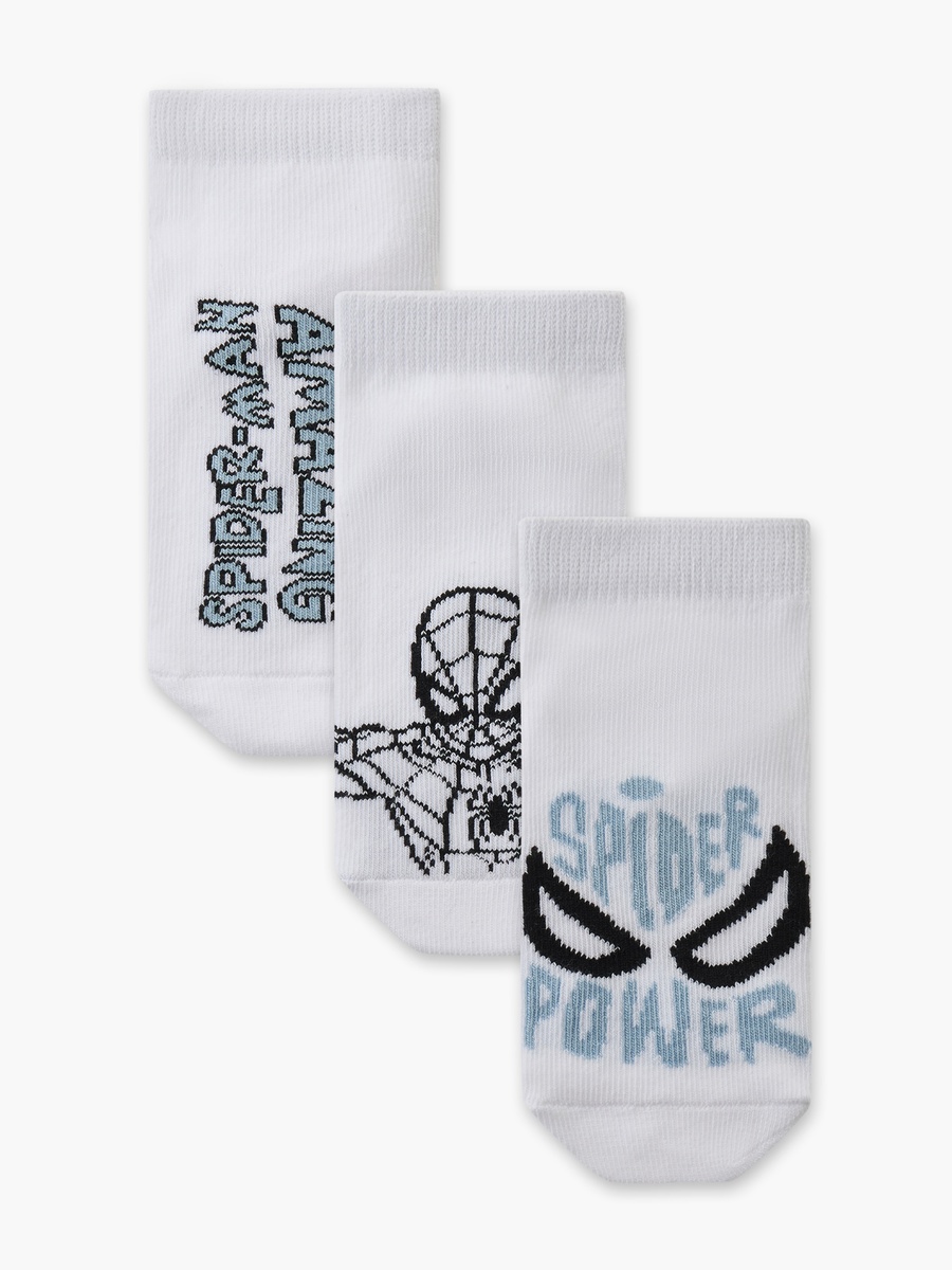 Pack of 3 Boys Socks with Spider-Man Print
