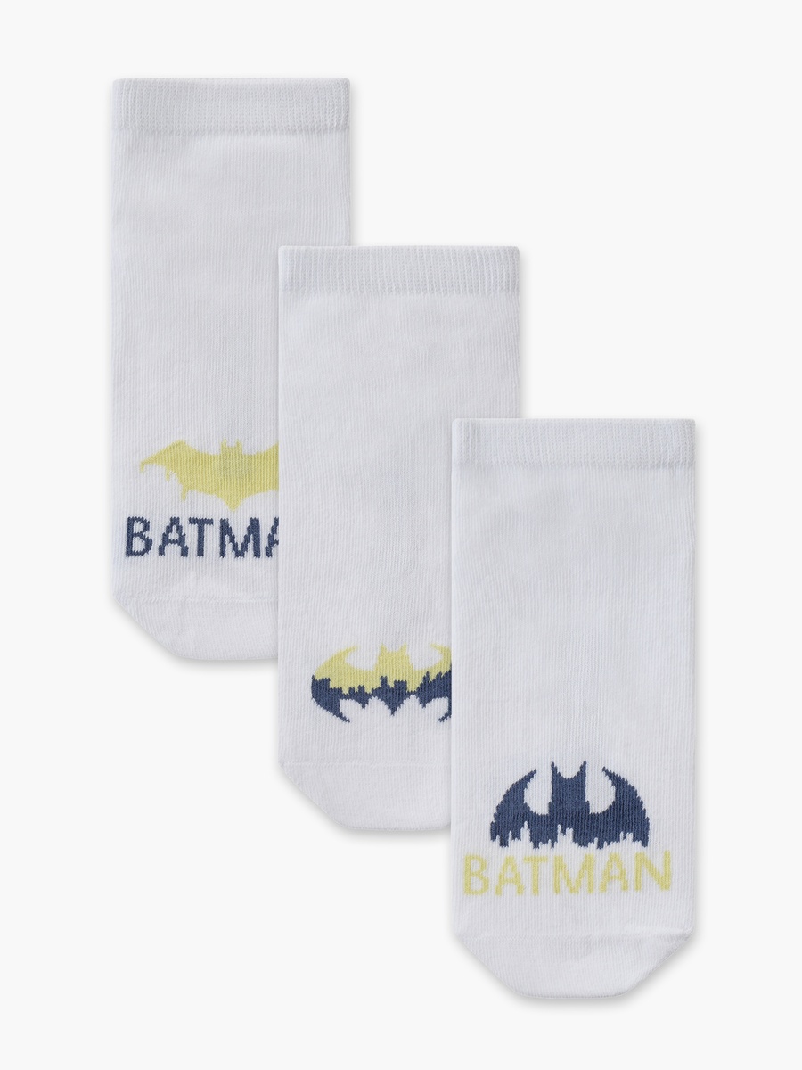 Pack of 3 Boys Socks with Batman Print