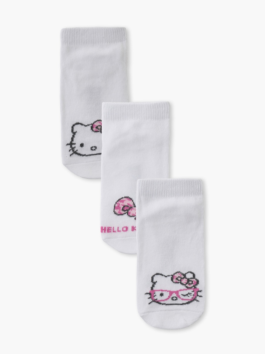 Pack of 3 Girls Socks with Hello Kitty Print