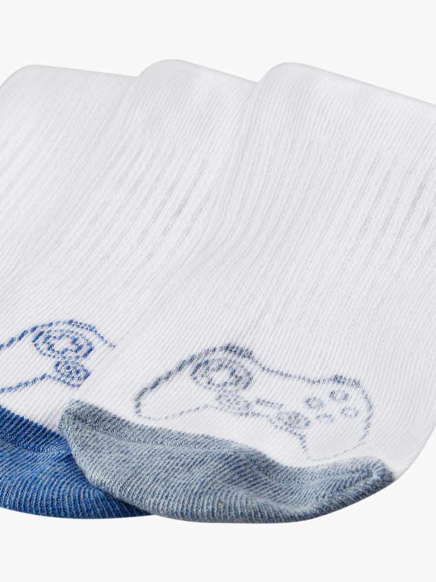 Pack of 3 Boys Socks with Varsity Print