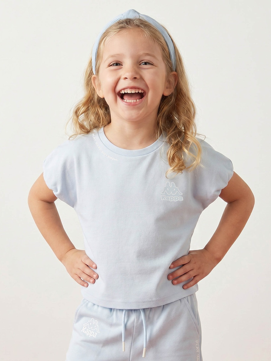 Crew Neck Short Sleeves T-Shirt and Shorts Set with Drawstring Closure
