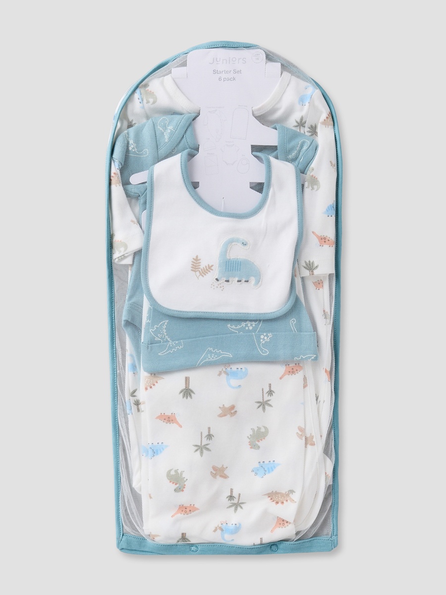 Set of 6 Clothing Gift Set with Dinosaur Print