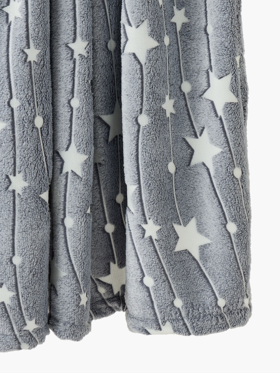 Raschel Blanket with Glow in the Dark Stars Print, 150x200 cm