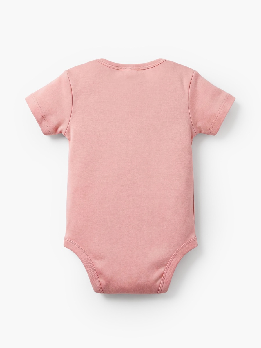 Pack of 5 Cotton Crew Neck Short Sleeves Bodysuit with Duck Print