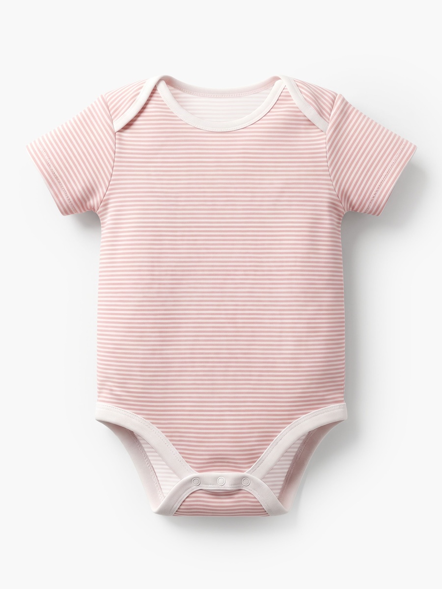 Pack of 5 Cotton Crew Neck Short Sleeves Bodysuit with Duck Print