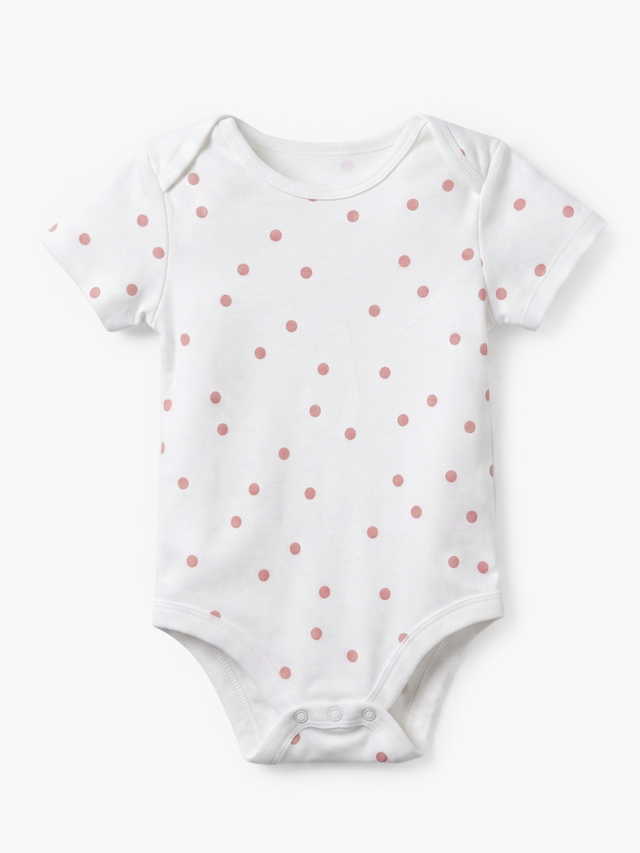 Pack of 5 Cotton Crew Neck Short Sleeves Bodysuit with Duck Print