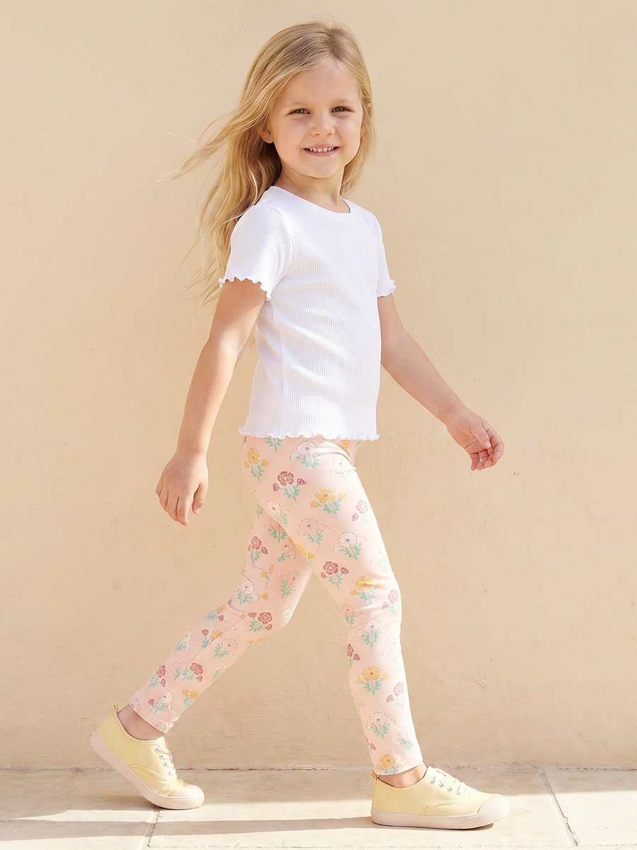 Pack of 2 Leggings with Elasticated Waist