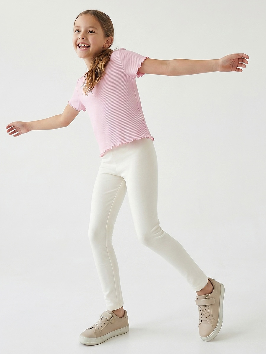 Pack of 2 Leggings with Elasticated Waist