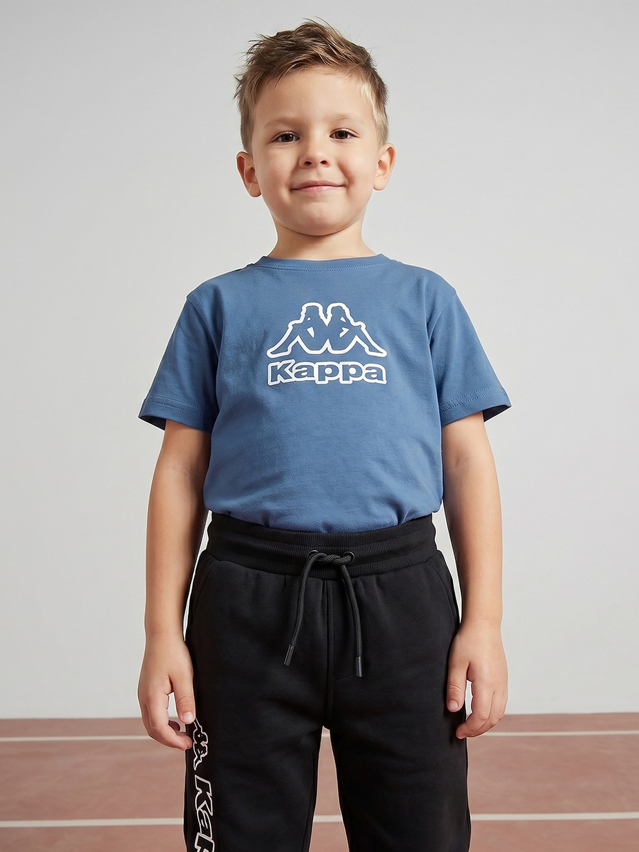 Elasticated Drawstring Waist Joggers with Logo Print