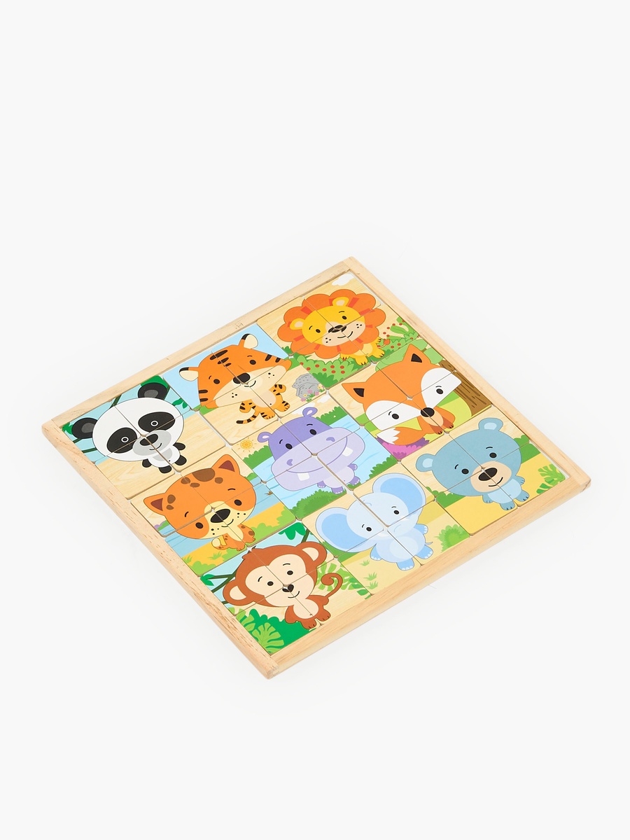 3-in-1 Magnetic Wild Animal Puzzle