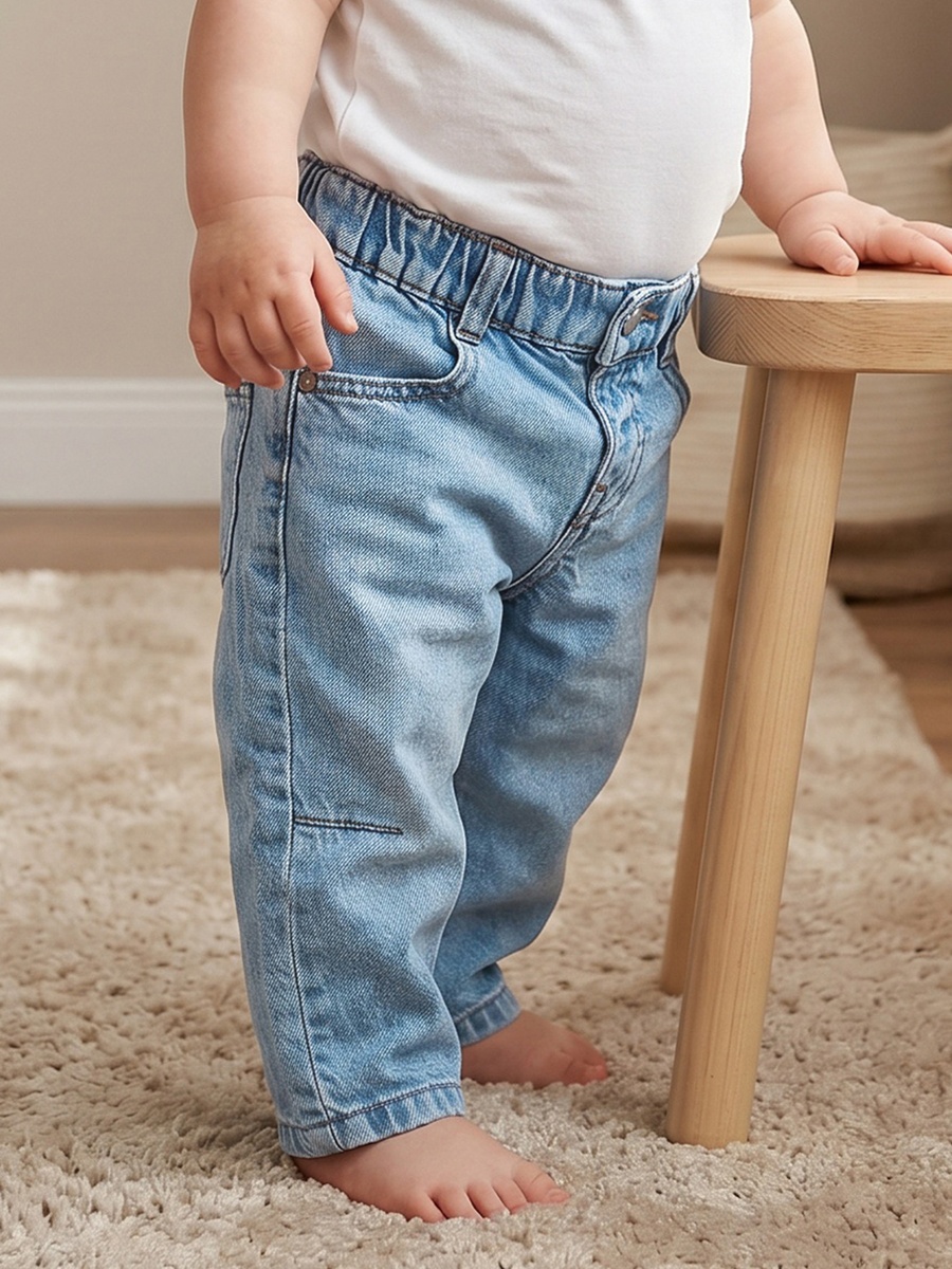 Mid-Rise Jeans with Pockets
