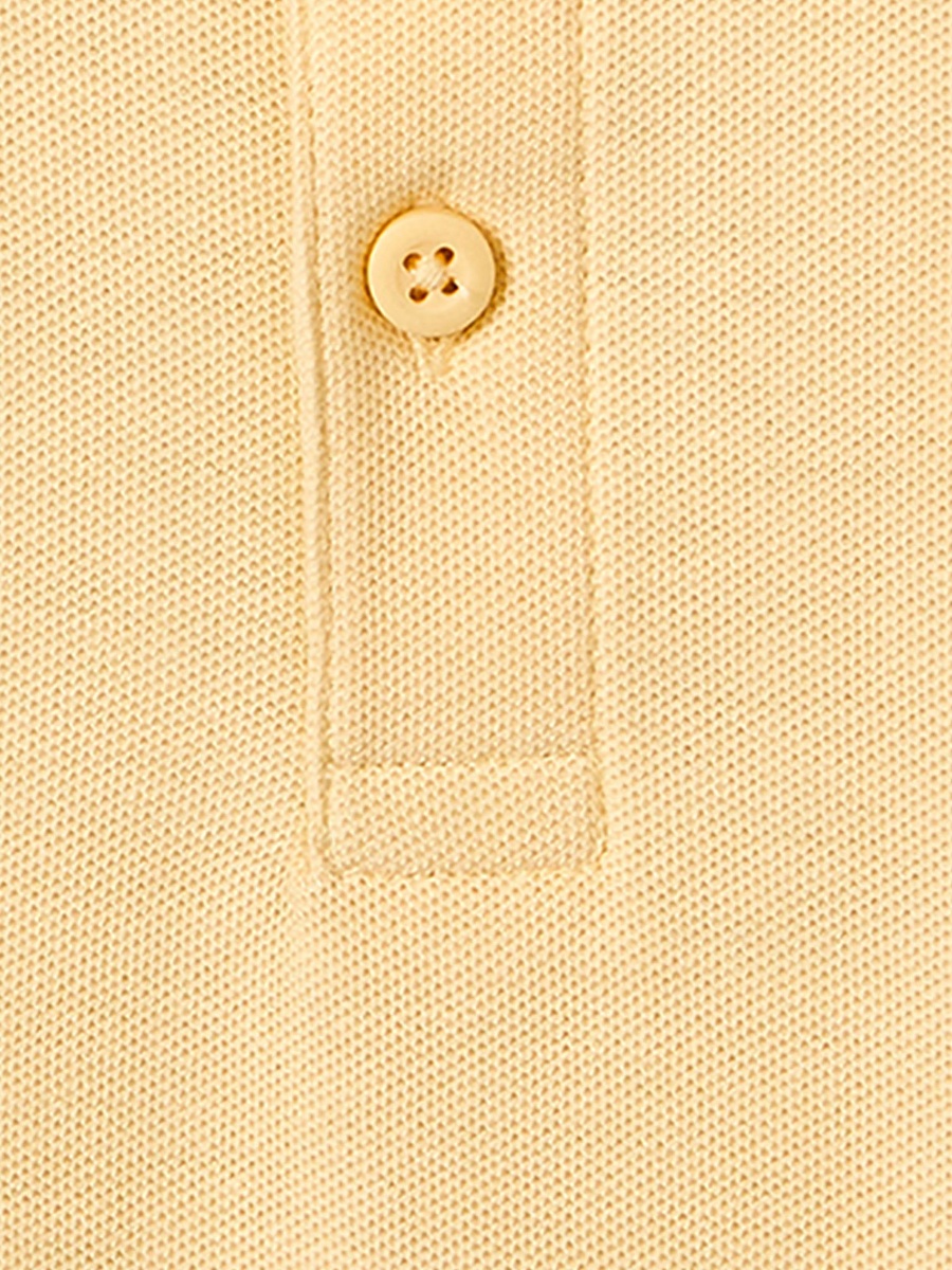 Collared Short Sleeves Polo T-Shirt with Contrast Stripes