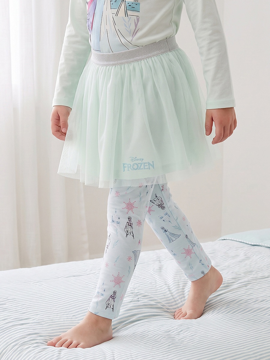 Set of 3 Cotton Crew Neck Long Sleeves Pyjama Set with Frozen Print