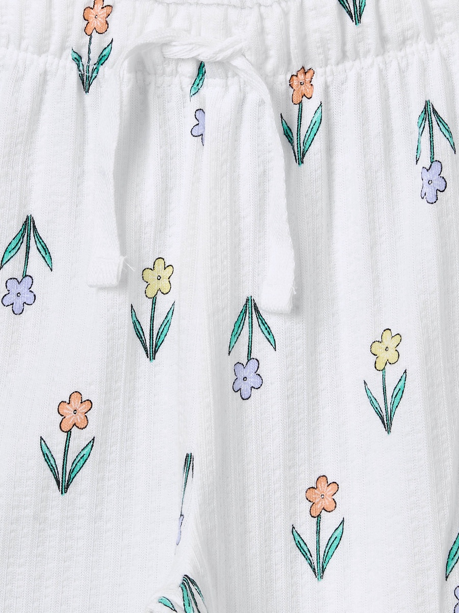 Cotton Notch Collar Long Sleeves Pyjama Set with Bunny Applique
