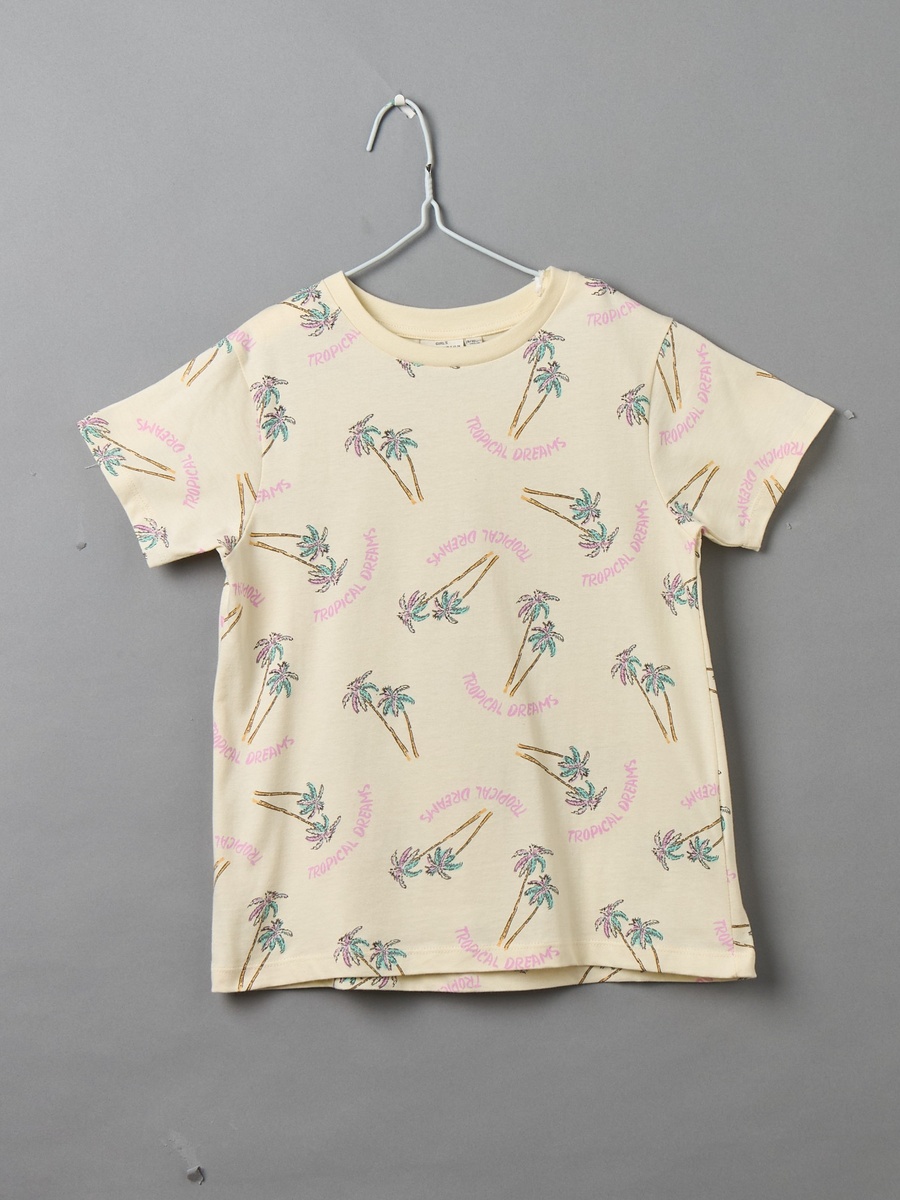 Pack of 3 Cotton Crew Neck Short Sleeves Pyjama Set with Floral Print