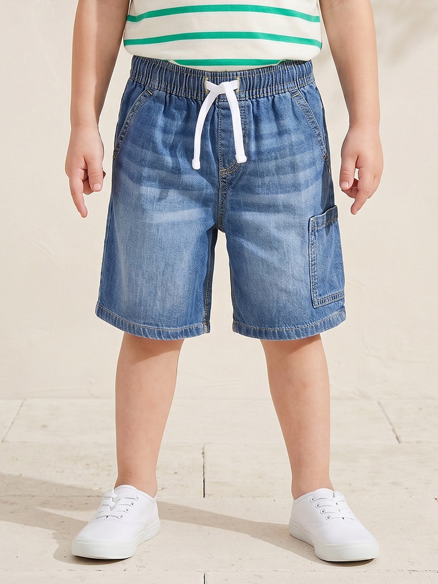 Shorts with Elasticated Drawstring Waist