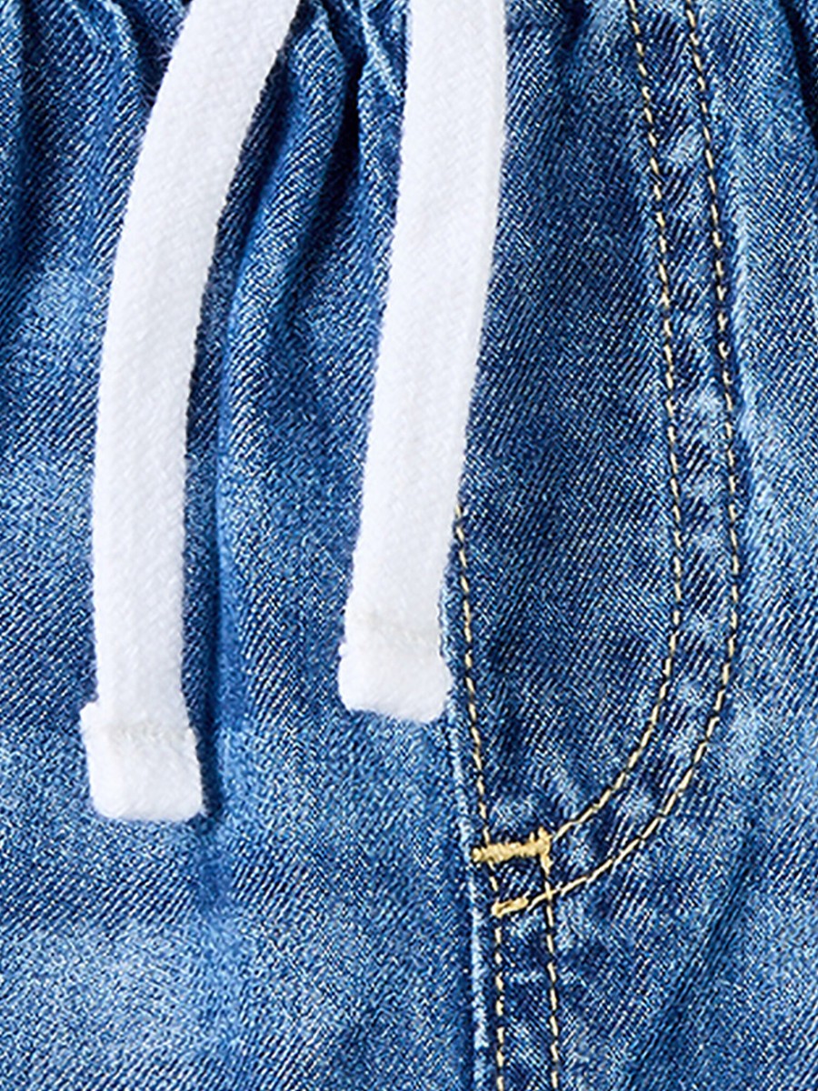 Shorts with Elasticated Drawstring Waist