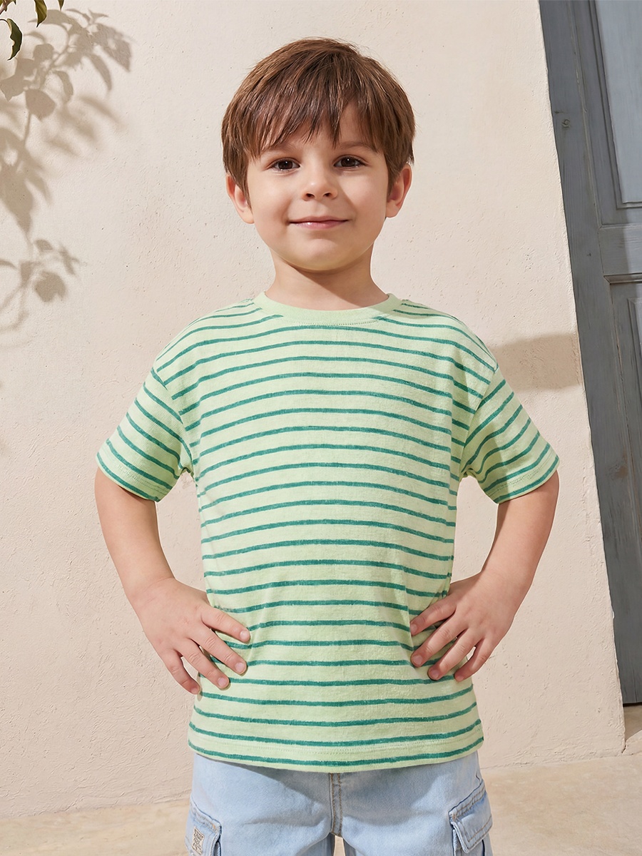 Pack of 2 Crew Neck Short Sleeves T-Shirt with Assorted Design