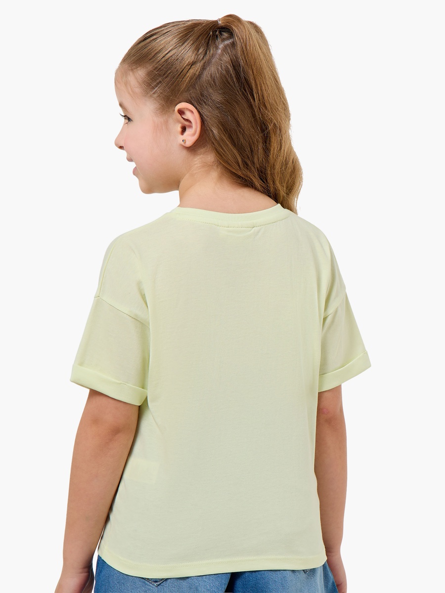 Round Neck Short Sleeve T-Shirt with Embellishment