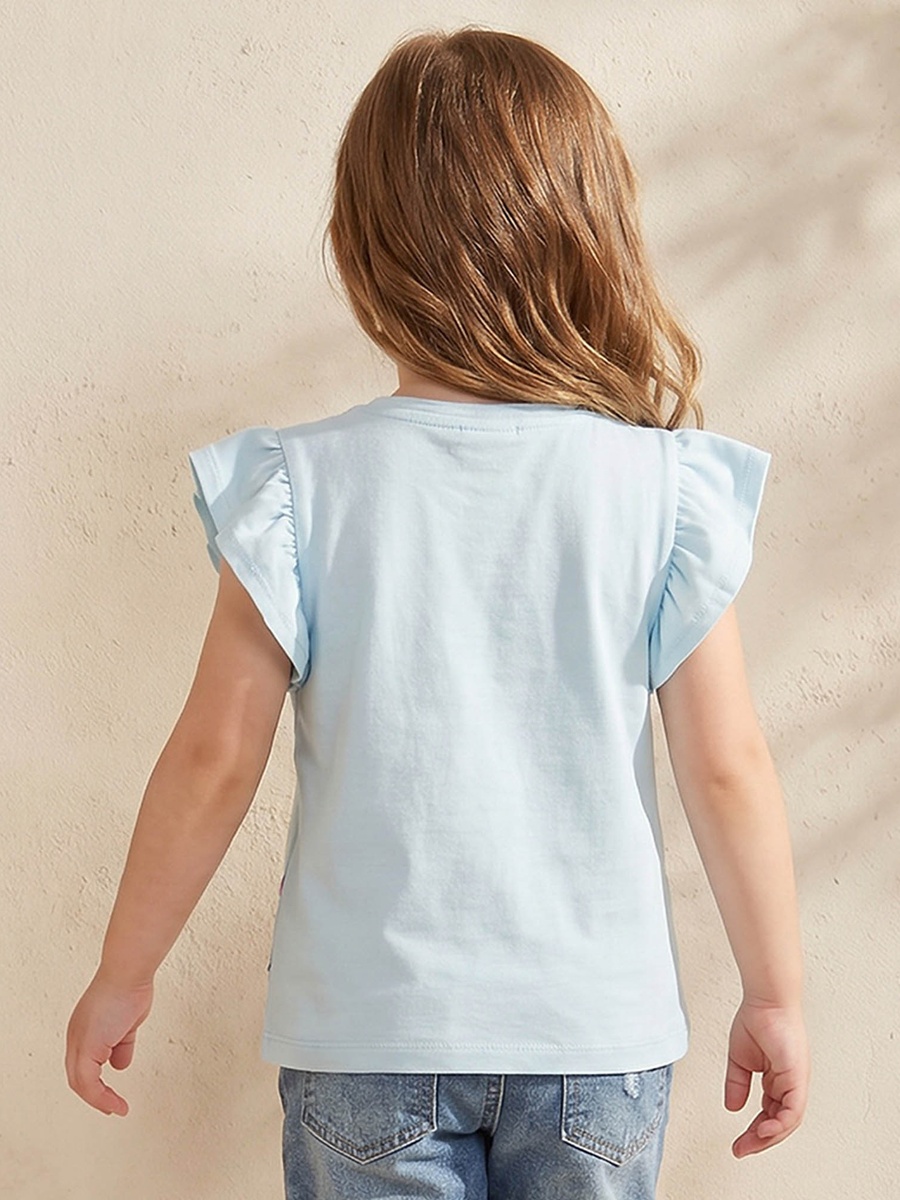 Pack of 2 Crew Neck Short Sleeves T-Shirt with Stitch and Angel Print