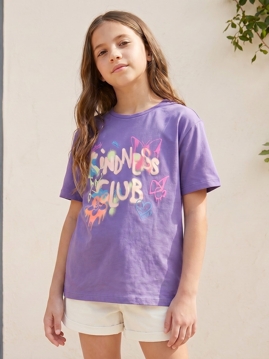 Crew Neck Short Sleeves T-Shirt with Graphic Print