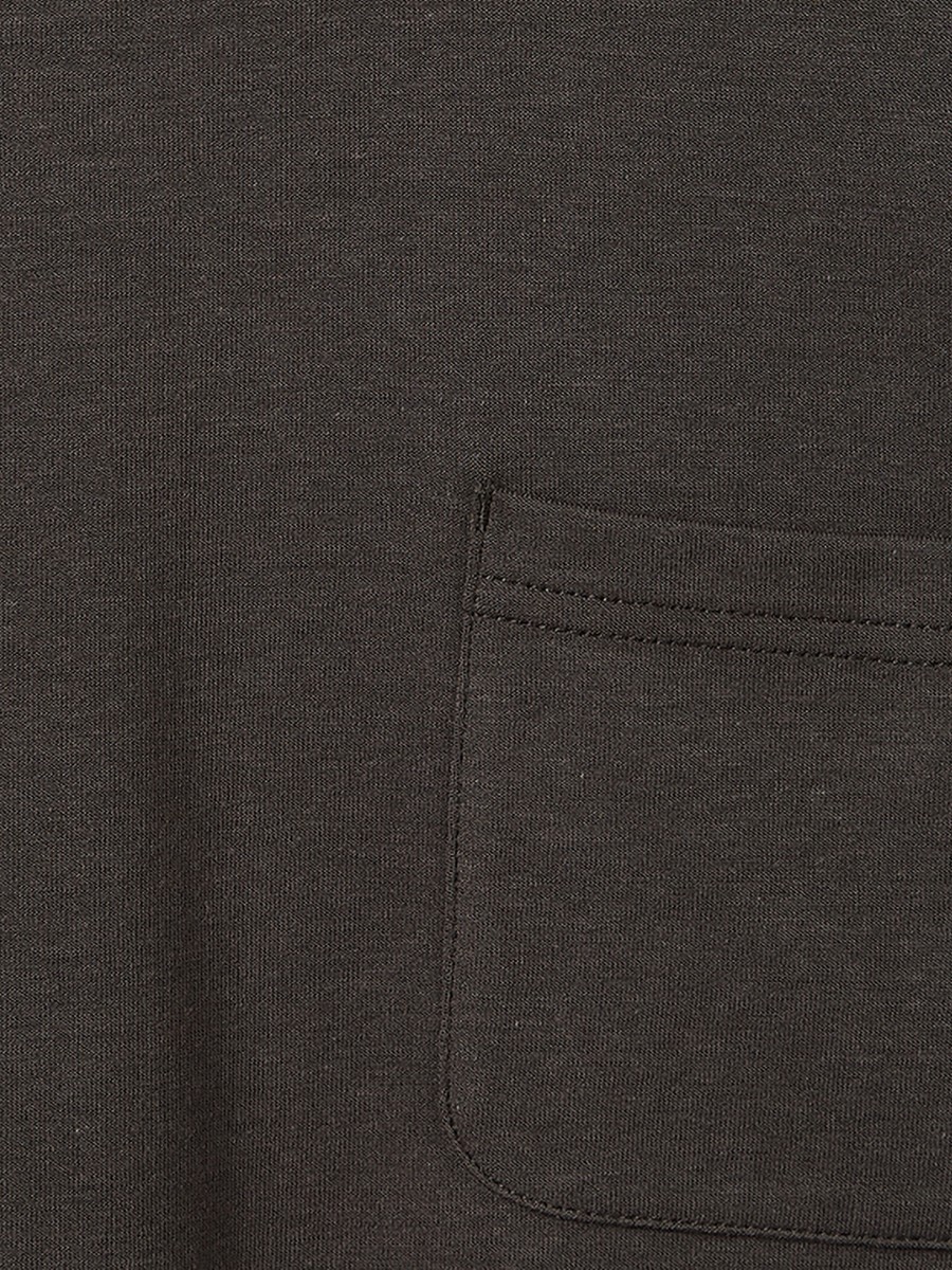 Crew Neck Short Sleeves T-Shirt with Pocket