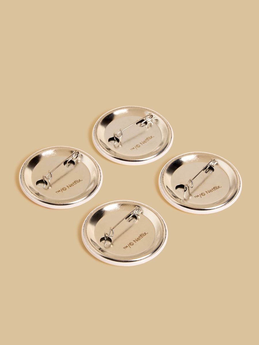 Pack of 4 - KPop Demon Hunters Print Brooch