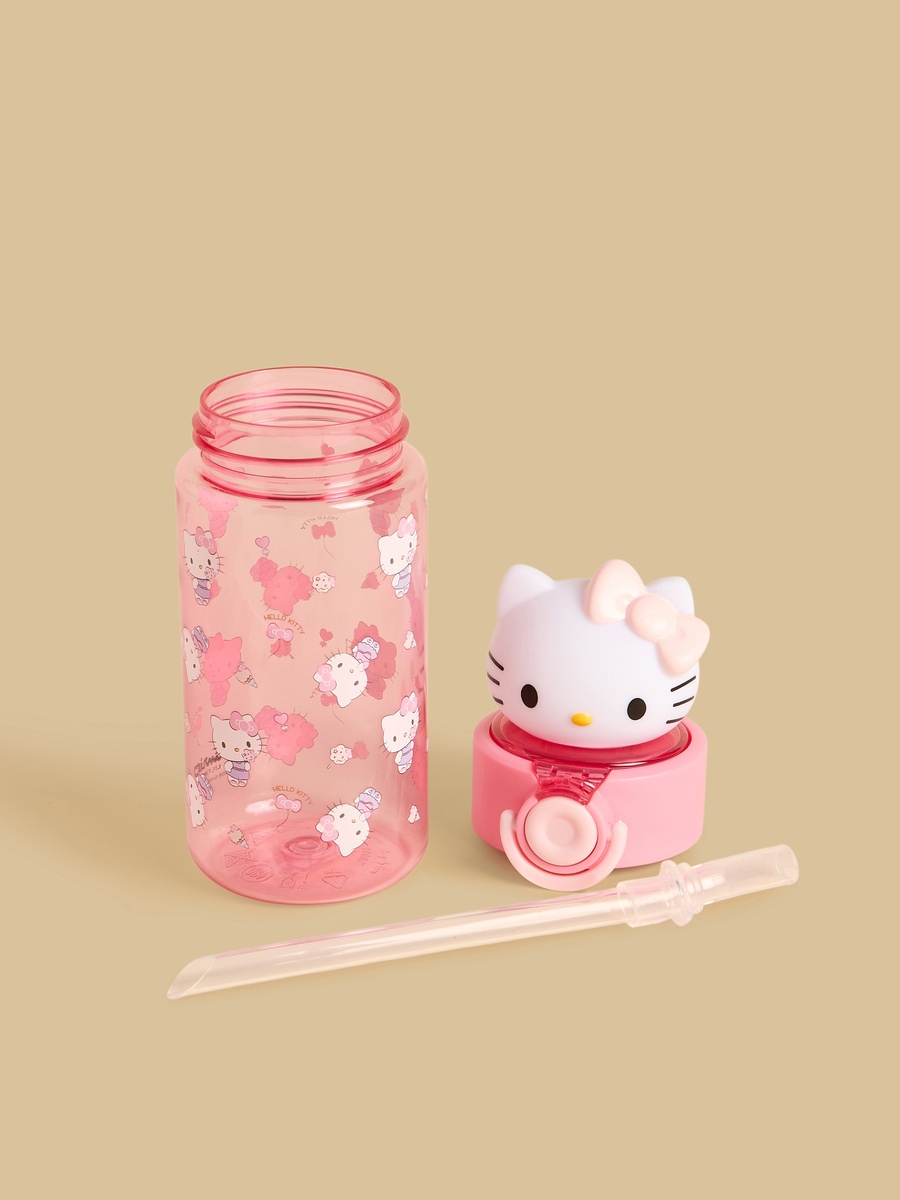 Hello Kitty Print Water Bottle - 460 ml