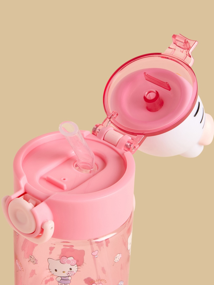 Hello Kitty Print Water Bottle - 460 ml