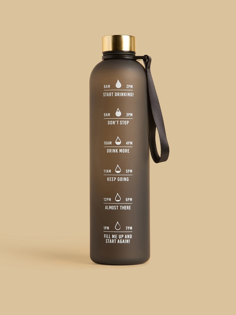 Typographic Print Water Bottle - 1 L