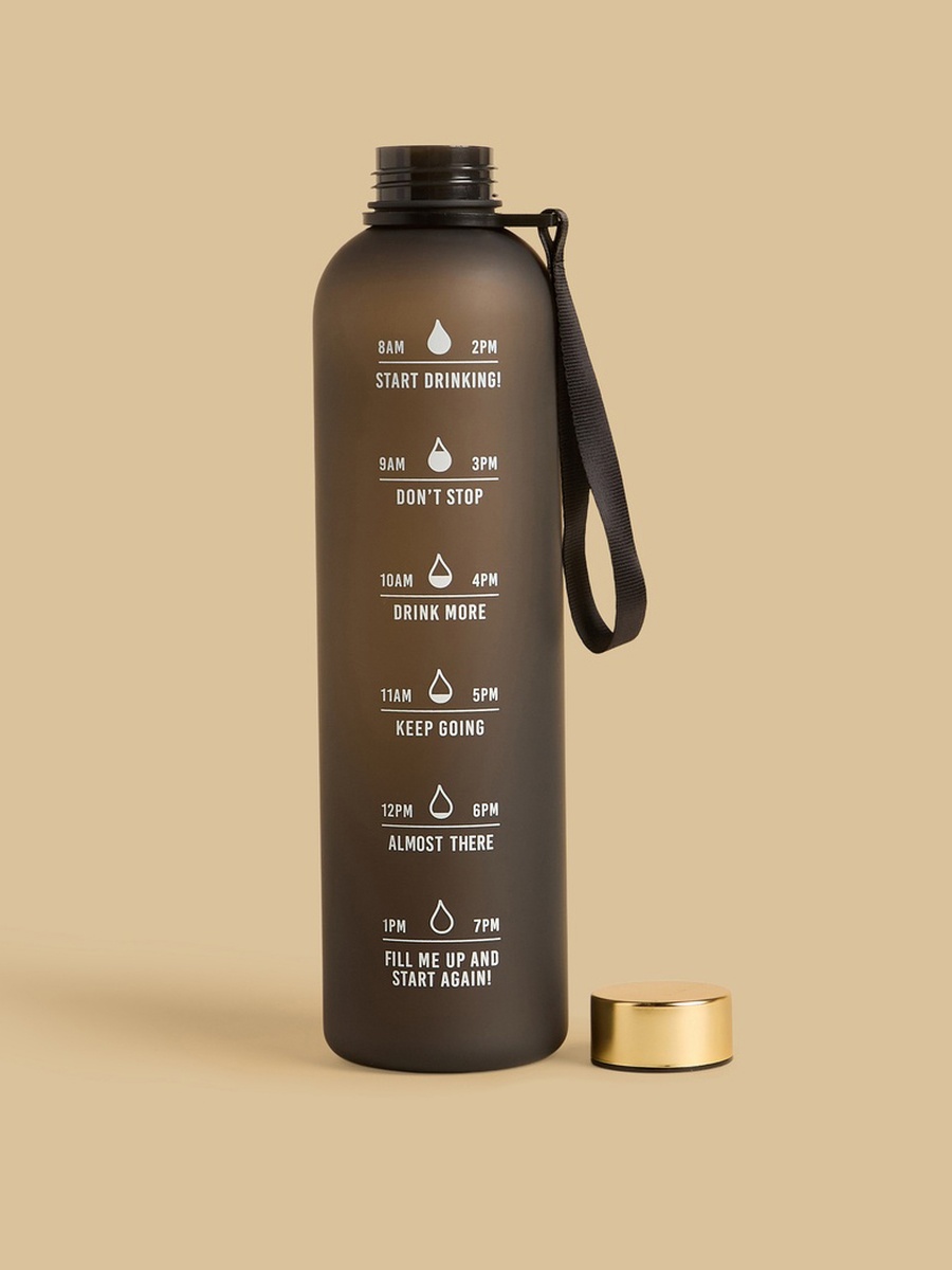 Typographic Print Water Bottle - 1 L