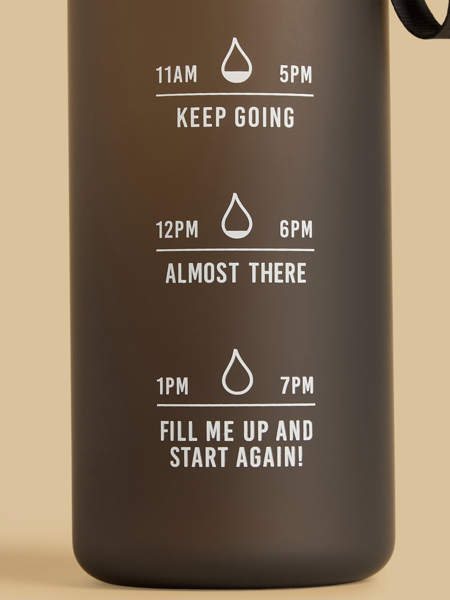 Typographic Print Water Bottle - 1 L