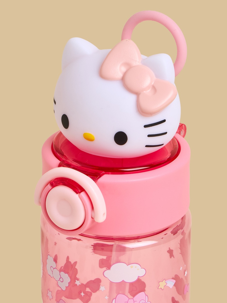 Hello Kitty Print Sipper Water Bottle