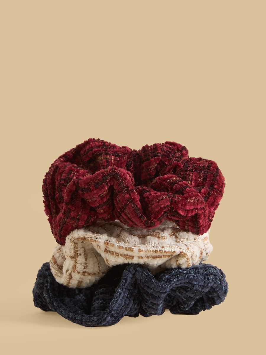 Pack of 3 - Textured Scrunchie